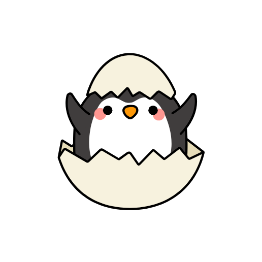 baby penguin hatching from egg step-by-step drawing