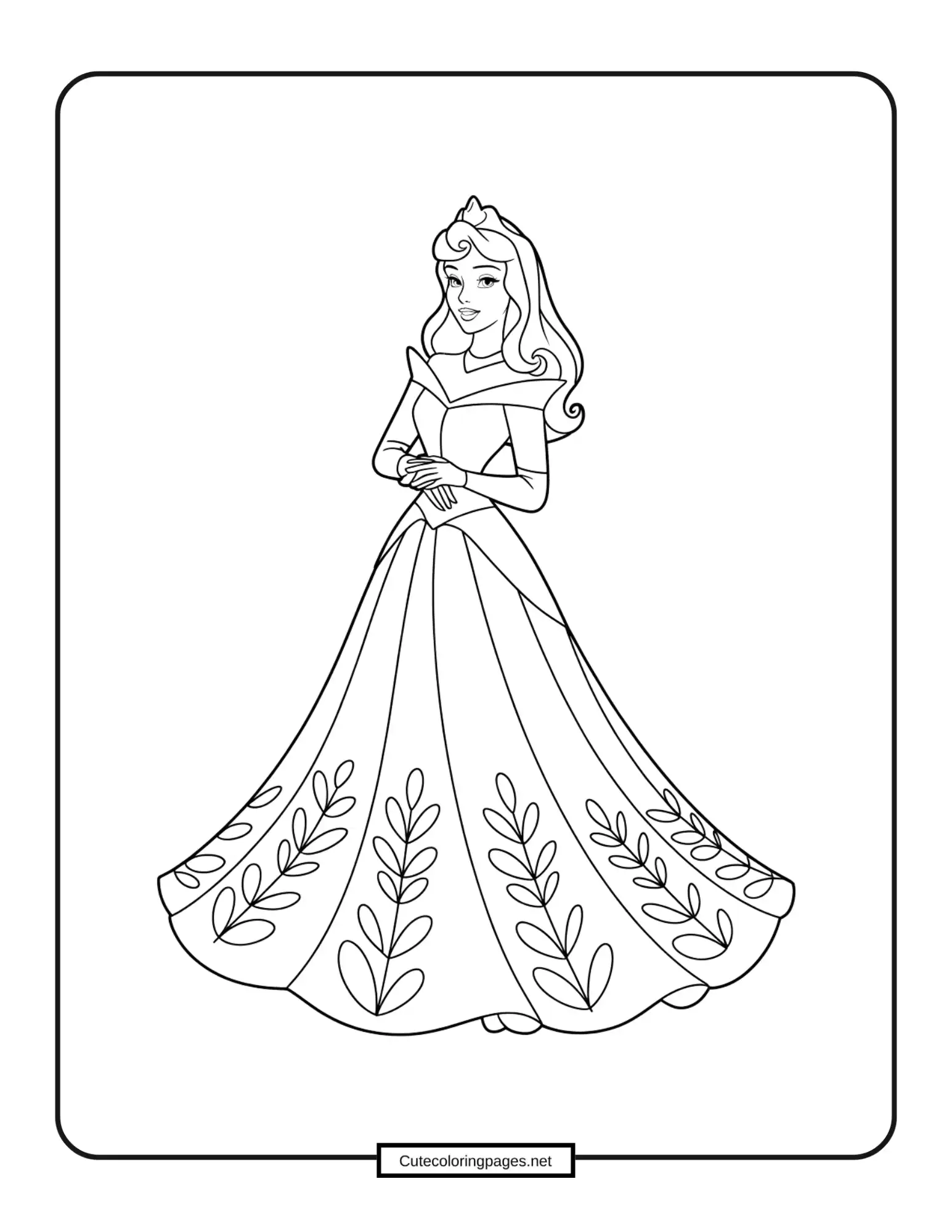 Princess Aurora Sleeping Beauty – Aurora sleeping peacefully in her royal bed

