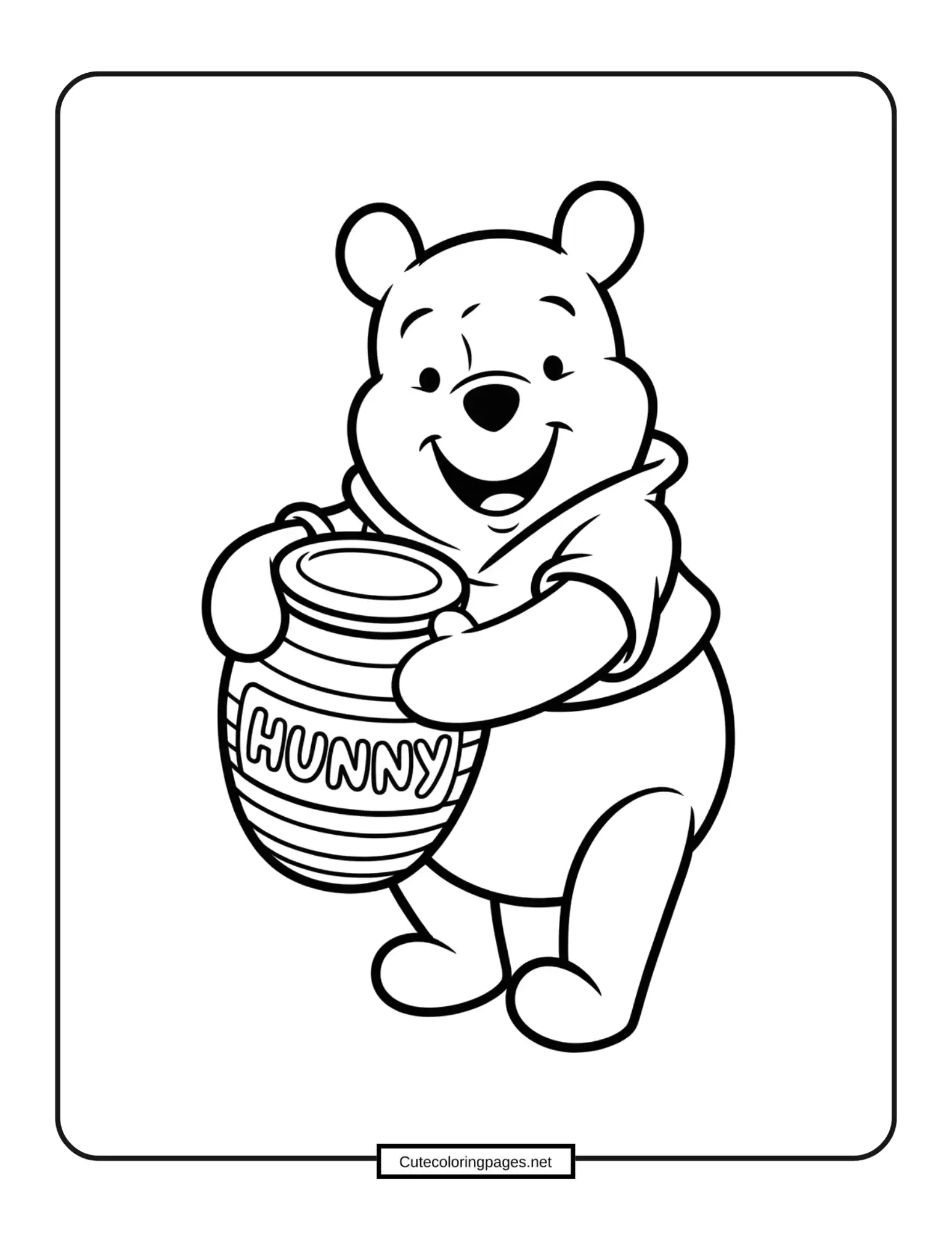 Winnie the Pooh Coloring Activity